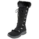 BEARPAW Women's Pasador Ii Boot,Black,5 M US