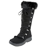 BEARPAW Women's Pasador II Boot,Black,7 M US