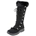 BEARPAW Women's Pasador II Boot,Black,8 M US