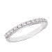 14K White Gold 3/8 ct. Machine Set Diamond Wedding Band (G-H Color, SI1 Clarity)