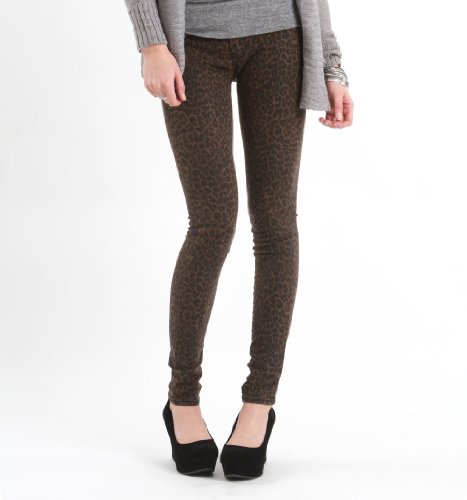 Bullhead Black Womens Leopard Denim Legging product image