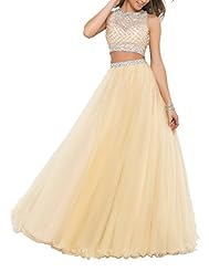 A-line Beaded Tulle Evening Dress/Homecoming Dress/Bridesmaid Dress/Prom Dress 