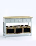 Sideboard B 120 x T 40 x H 80 cm, weiss
