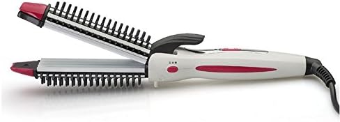 Multi-function Professional 3-in-1 Ceramic Hair Curling Iron Hair Crimpers&amp; Hair Straighteners &amp; Hair Crimpers, Hair Straightener Comb,New Hair Styling Tools Hair Culer Flat Iron (White)