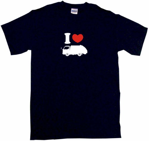 I Heart Love Garbage Truck Little Boy's Kids Tee Shirt