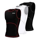 FDX Mens Compression Armour Base Layer Tops Running Sleeveless Sports Shirt