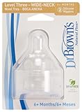 Dr. Brown's 2 Pack Natural Flow Level 3 Wide Neck Nipple