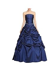Strapless Floor Length Ruched Corset   Waistline Satin Prom Dress/Party Dress/Wedding Dress 