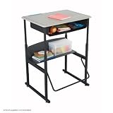 Safco 1202BE AlphaBetter Desk 28 x 20 Standard top with Book Box - Beige