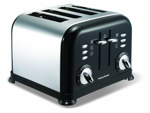 Morphy Richards 44733 Accents 4 Slice Toaster Black
