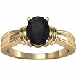 14K Yellow Gold Onyx Ring