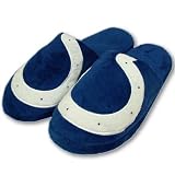 INDIANAPOLIS COLTS OFFICIAL LOGO PLUSH SLIPPERS SIZE X-LARGE