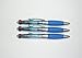 Daiso Japan 4-Color Ballpoint Pen 0.7mm, Set of 3, Blue