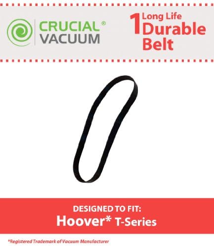 Crucial Vacuum Replacement Belt Parts - Compatible with Hoover Skinny Drive Part # 562289001, AH20065 - Fits Hoover T-Series Non-Stretch Belt Fits Rewind Upright - for Home, Office (1 Pack)