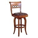 Berkline Family Dining Rustic Oak 30-Inch Tristan Swivel Barstool