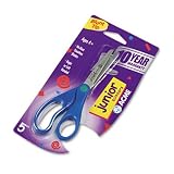 ACM13157 Junior Kids' Scissors, 5 Blunt Tip, 1-3/4 Cut, Right/Left Hand, Blue Handles