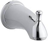 KOHLER K-10281-4A-CP Forte Traditional Diverter Bath Spout, Polished Chrome [並行輸入品]