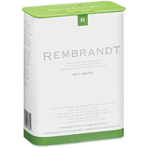 Rembrandt Mint Whitening Strips (7-Count for Upper, 7-Count for Lower),14-Count Strips