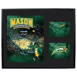 George Mason Patriots GMU NCAA Basketball 11" X 14" Framed Logo Wall Hanging