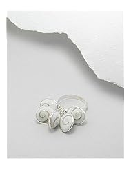 Shell Ring In 92.5 Sterling Silver