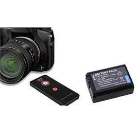 Everydaysource IR Remote+Battery Pack for Sony NEX-5 NP-FW50 1300mAH