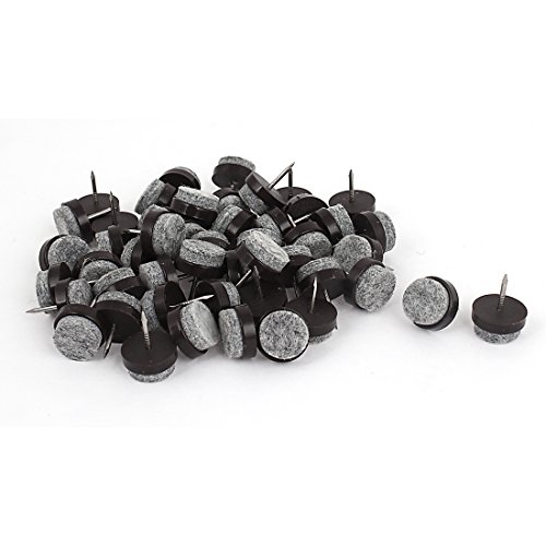 50pcs chair leg floor felt pad skid glide diy nail protectors 15m…
