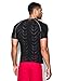 Under Armour Mens HeatGear ArmourVent Shortsleeve Compression Shirt, Black/Steel, Medium