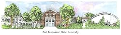 East Tennessee State University - Collegiate Colors - 5" x 13" Framed Prints