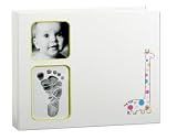 Pearhead Babyprints Babybook Giraffe, Ivory