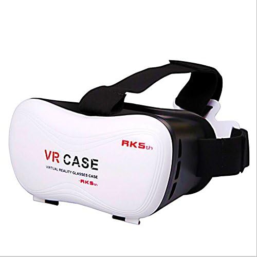 3D VR Headset, **FATHER'S DAY DEAL** Diaoc 3D VR BOX Virtual Reality Headset Glasses for 4~6.0" iphone, Samsung galaxy, LG Sony HTC, Nexus etc - Adjustable Focal Distance Pupil Distance (White/Black)
