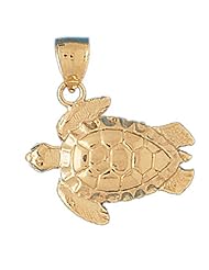 CleverEves 14K Gold Pendant Turtles 5.8 - Gram(s)