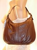 DKNY - DKNY Chocolate Leather Hobo Handbag