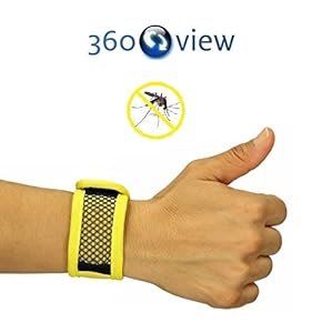 Natural Outdoor Mosquito Repellent Wristband, Bracelet + 5x Free Repellent Refills - [Eco-friendly] Best Pest Control Repeller Products for Ants, Insects & Other Mosquitoes - Perfect for Kids, Adults, Women and Men [Unisex]