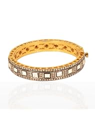 Sterling Silver Gold Plated Vintage Style Etnhic Bracelet Bangle Handmade Designer New Fashion Silver Jewelry