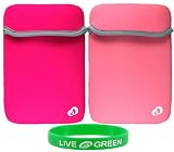 Non-OEM Amazon Kindle 2 Neoprene Sleeve Case - Reversible Pink Magenta