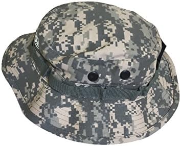 Bucket Hat Digital Camo LACROSSE Boonie Safari Style (7 3/4, Tan Original)