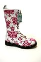 Dr. Martens 1B99 14 Eye Zip Boot White/Pink Lamper/Flocking