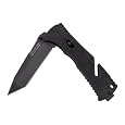 SOG Specialty Knives & Tools TF-7 Trident Tanto, Black TiNi