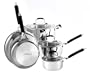 Hamilton Beach 94311 Signature 8 Piece Cookware Set, Stainless Steel