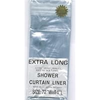 EXTRA LONG 72' x 84' bath CLEAR vinyl SHOWER CURTAIN Liner decor
