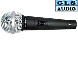 GLS Audio Professional Microphone ES-58-S - With On/Off Switch 3 Pack