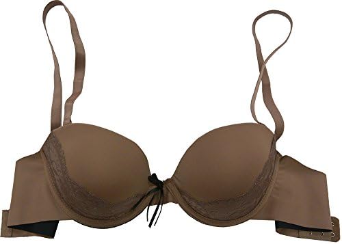 Smooth Push-up Bra - Lace Side Trims - 1630 (36C, Brown)