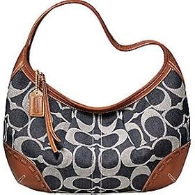 Click here to buy Authentic Coach Signature Denim LARGE Hobo Handbag #12749 by Coach.
