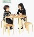 Nordic Table and Chairs Set - Natural