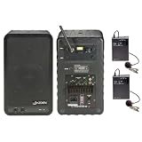 Azden Single-Channel VHF Powered Speaker System With Wireless Mic - A4, 171.905MHz - Lavaliere