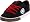 Black/Pompeian Red
