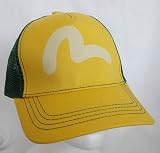 Evisu - NEW $90+ Evisu EU-ED Gull Cap Yellow / Green Hat Italy