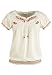 Avenue Plus Size Antique Rose Embroidered Blouse (ANTIQUE WHITE,18/20)