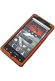 Premium Rubberized Hard Snap-on Case Cover for Motorola Droid X - Orange, V ....
