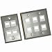 Cables To Go - 37098 - 6 Port Dual Gang Face Plate Stainless Steel